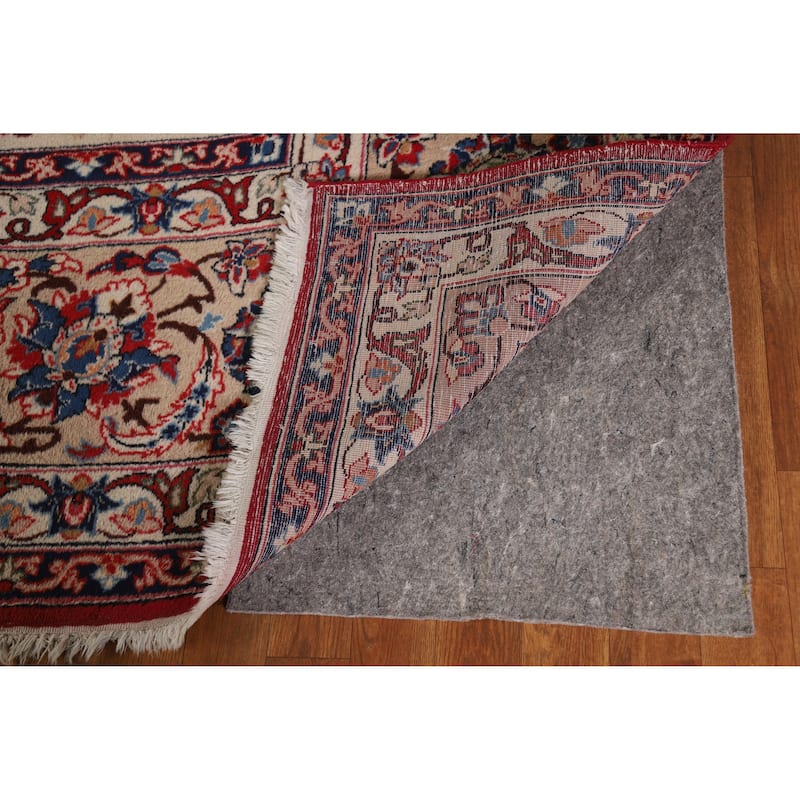Hand Knotted Oriental 100% Wool Carpet Traditional All-Over Beige & Ivories Najafabad Area Rug - 13' 6'' X 9' 9''