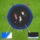 preview thumbnail 7 of 6, 8FT Outdoor Trampoline with Basketball Hoop and Enclosure