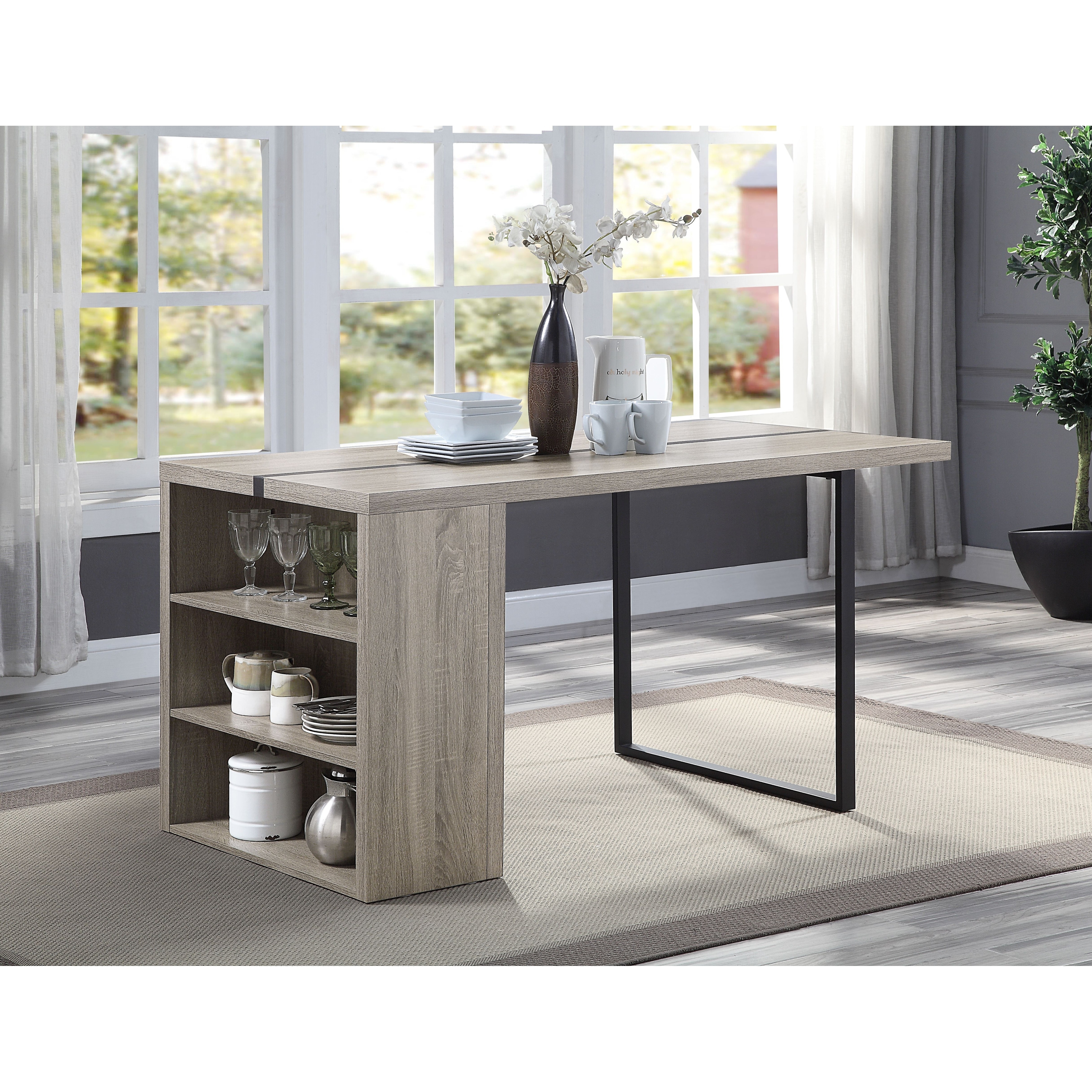 Garcia counter height drop hotsell leaf dining table