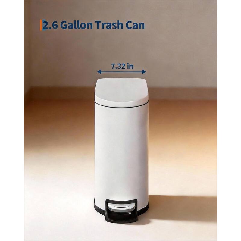 Kitchen Trash Can Combo Set, 13.2 & 2.6 Gallon