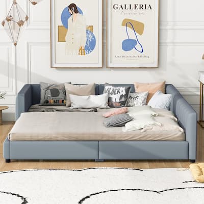 Queen Size and Twin XL Size Upholstered Platform Bed