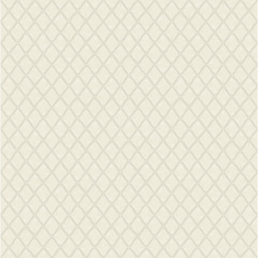 Fine Decor Santina White & Silver Trellis Wallpaper