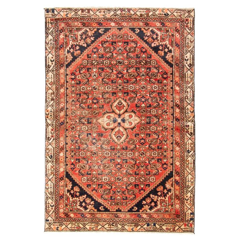ECARPETGALLERY Hand-knotted Andelz Copper Wool Rug - 4'0 x 6'0