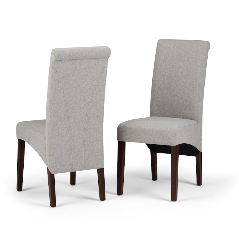 WYNDENHALL Franklin Transitional Deluxe Parson Dining Chair (Set of 2) - 17.7"w x 19.7"d x 40.2"h