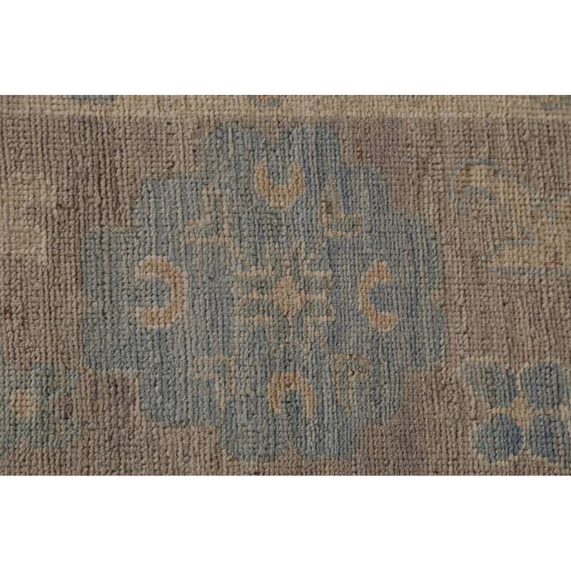 Earth Tone Oushak Vegetable Dye Turkish Area Rug Handmade Wool Carpet - 9'4"x 11'8"