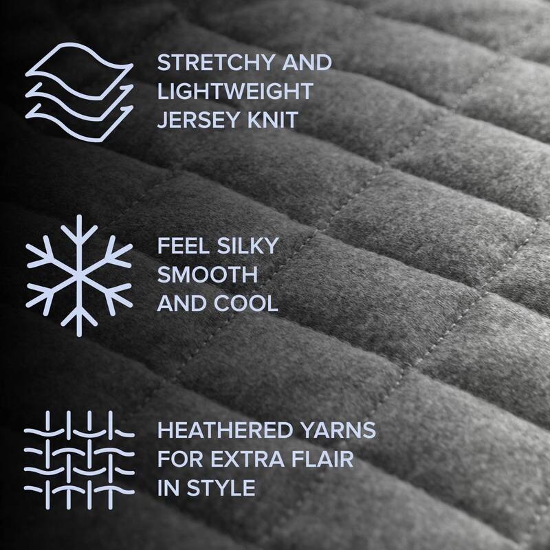 3-Piece Soft Jersey Knit Quilt Set