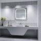 preview thumbnail 3 of 2, Frameless Wall Mounted LED Bathroom Mirror - Colorless