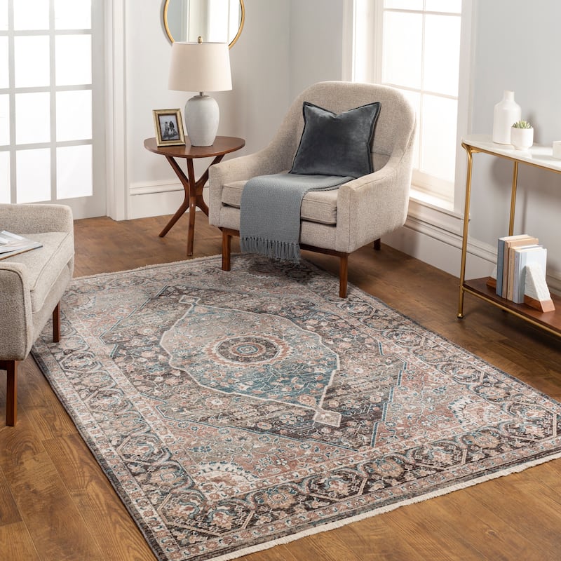 Artistic Weavers Alekya Vintage Medallion Area Rug - 8' 10" x 12' 6" - Brown