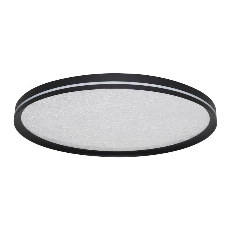 Artcraft Luna Integrated LED Flush Mount - Black