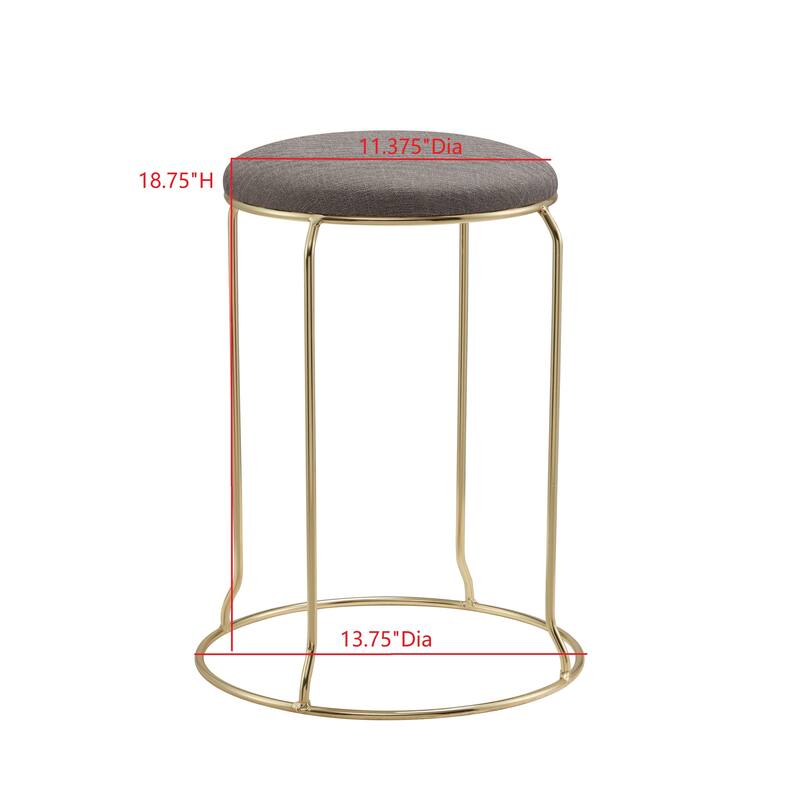 Carmilla Collection Vinyl Upholstered Stools (Set of 4)
