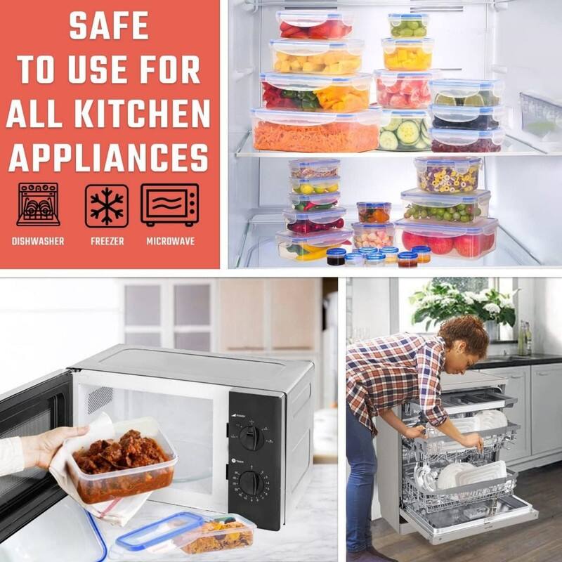 32 Pcs Large Food storage containers Bed Bath & Beyond 39079907