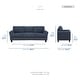 preview thumbnail 7 of 49, Fremont & Park Diboli Chenille 3-Piece Living Room Set - Wood Finish Exposed Feet