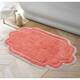 Home Weavers Allure Collection Absorbent Cotton, Machine Washable and Dry Bath Rugs - 24"x40" - Coral