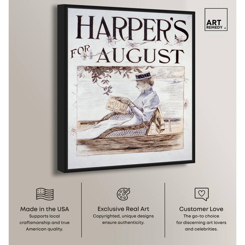 Harpers Penfield August 1892 Canvas by Art Remedy