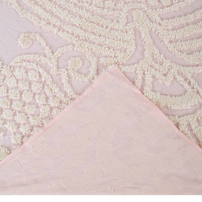 Better Trends Florence Bedspread or Optional Shams, Medallion Design, 100% Cotton Tufted