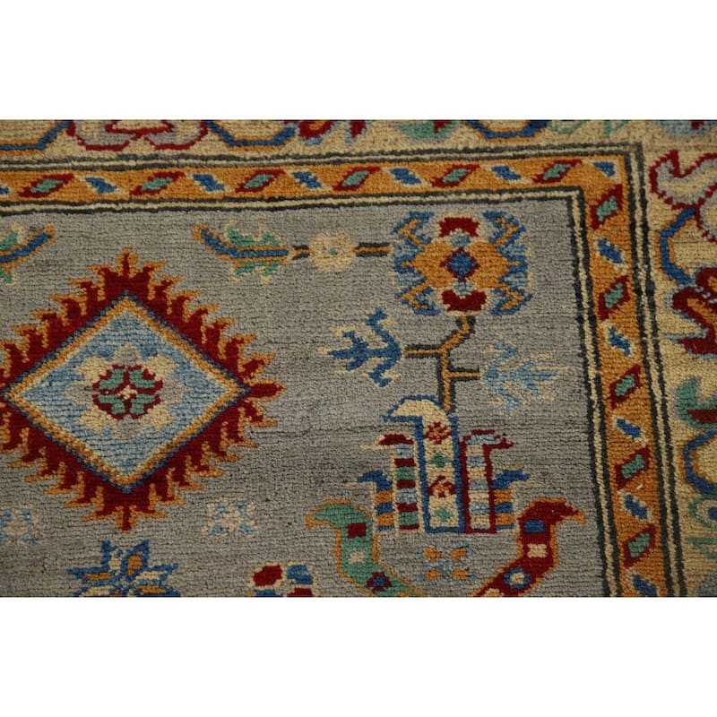 Kazak Oriental Runner Rug Hand-Knotted Wool Carpet - 2'8" x 16'4"