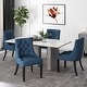 preview thumbnail 17 of 21, Hayden Modern Tufted Fabric Dining Chairs (Set of 4) by Christopher Knight Home