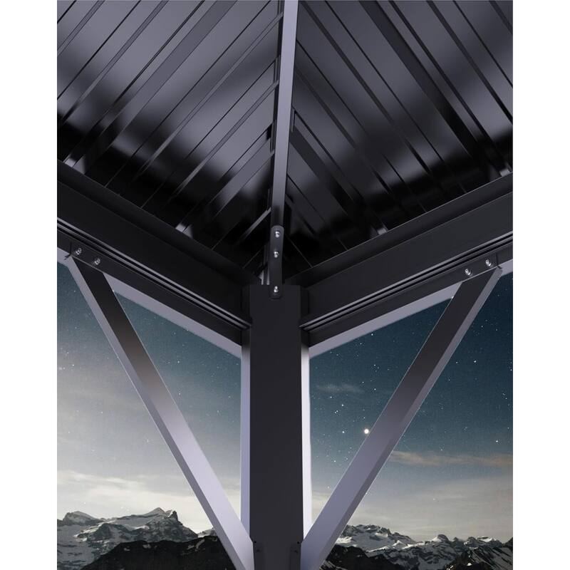 10'x12' Hardtop Gazebo for Patio, Deck, Backyard, Lawn, and Garden - 10X12 Ft