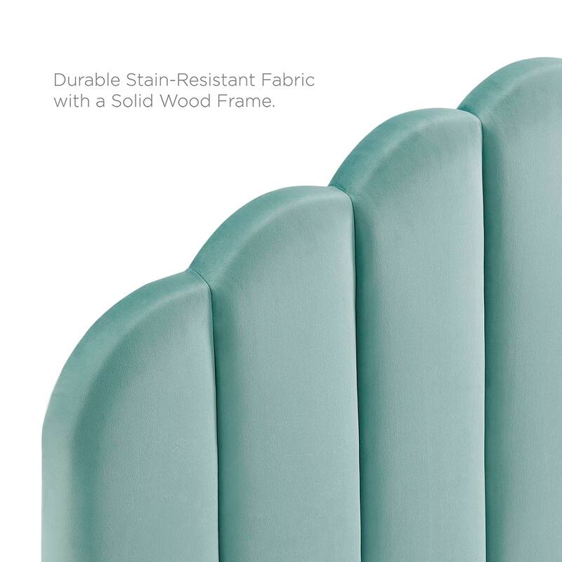 Daisy Performance Velvet Twin Platform Bed