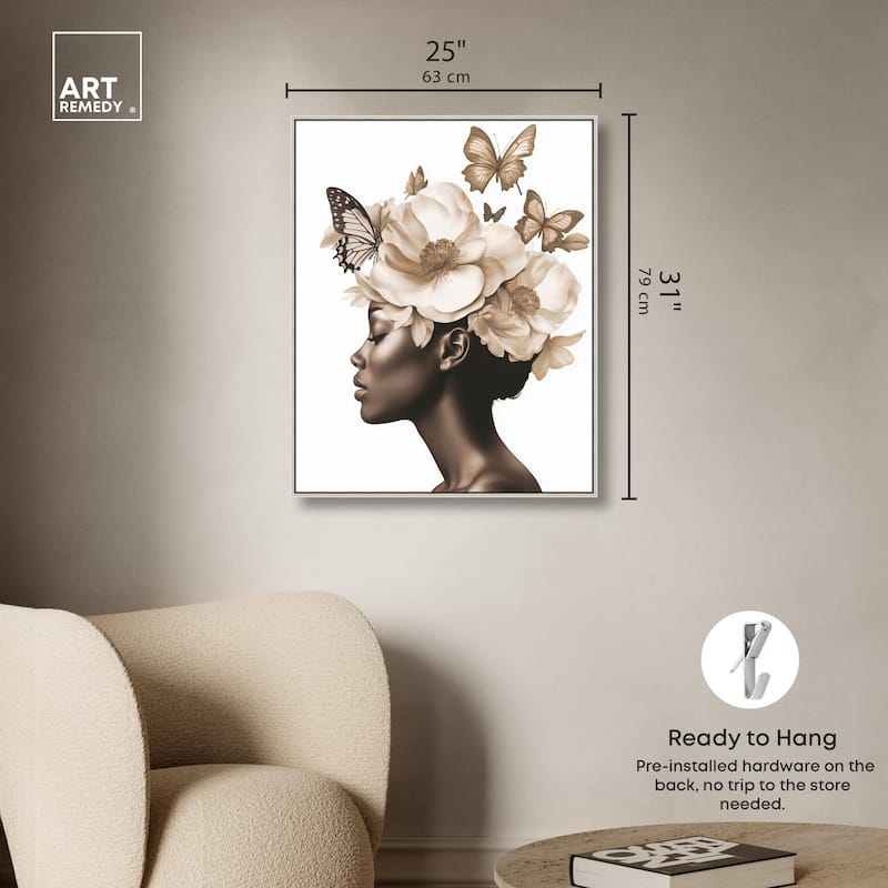 In Her Thoughts I Canvas by Art Remedy