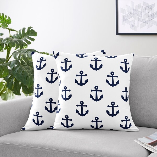 anchor throw pillows