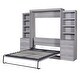 preview thumbnail 11 of 10, Full Multiple Storage Murphy Bed - Grey