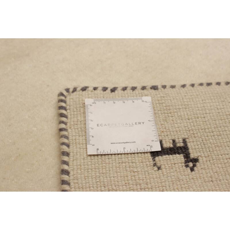 Kashkuli Gabbeh Cream Rug 1'11" x 5'10" - 1'11 x 5'10