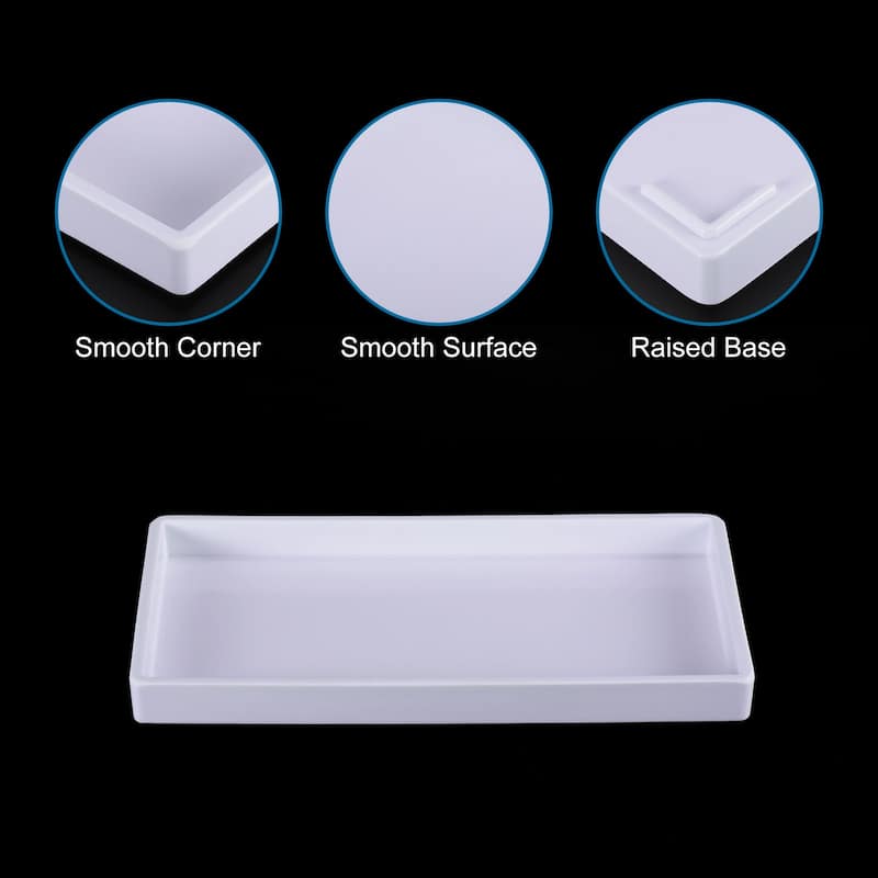 Fast Food Tray, Plastic Serving Tray Smooth Surface