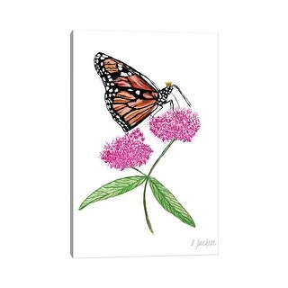 pink monarch butterfly drawing