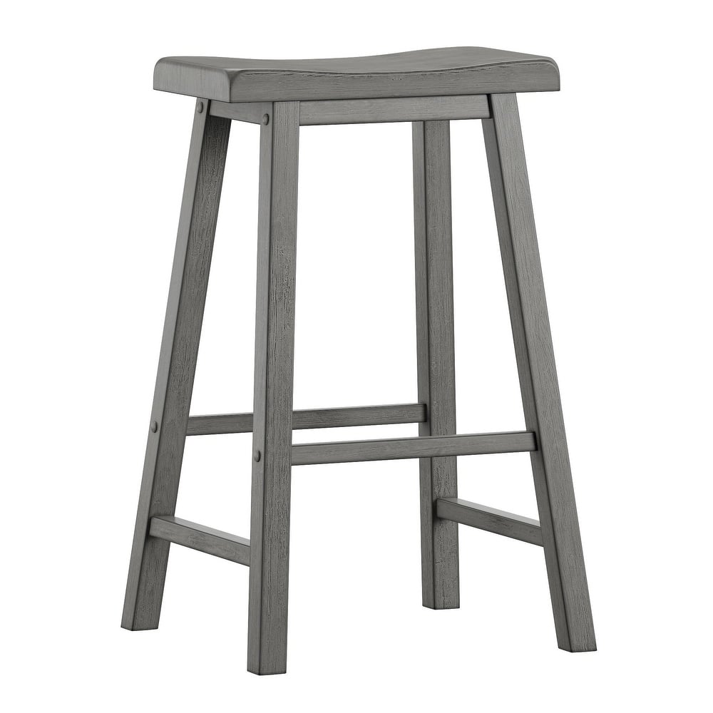 Salvador II Saddle Seat Backless Bar Stools (Set of 2) by iNSPIRE Q Classic
