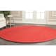 SAFAVIEH Handmade Natural Fiber Bariaa Jute Rug - 4' Round - Red