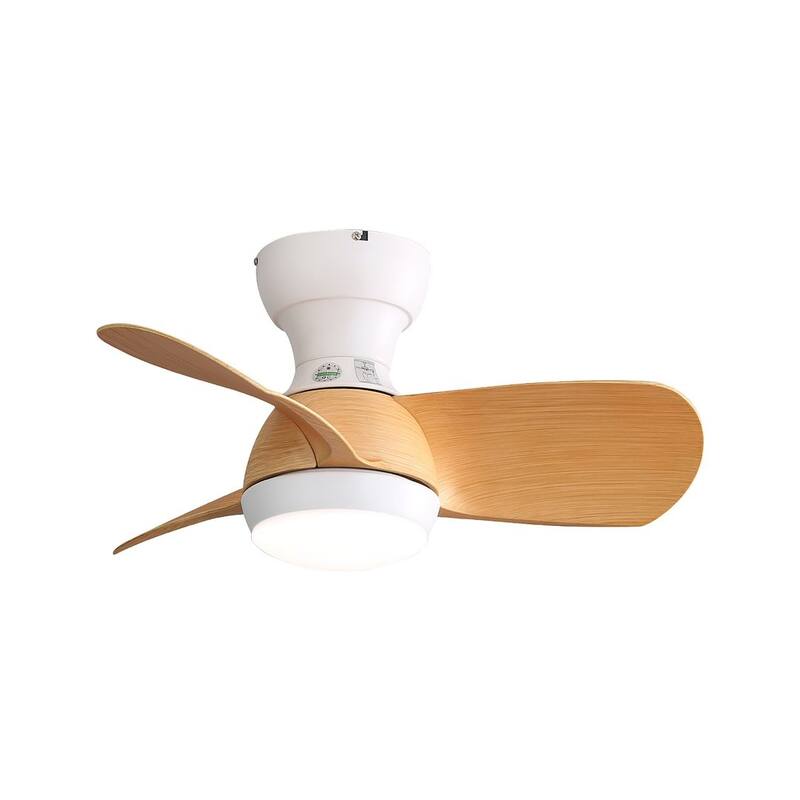 23" Modern Dimmable LED Ceiling Fan Light with Remote Control