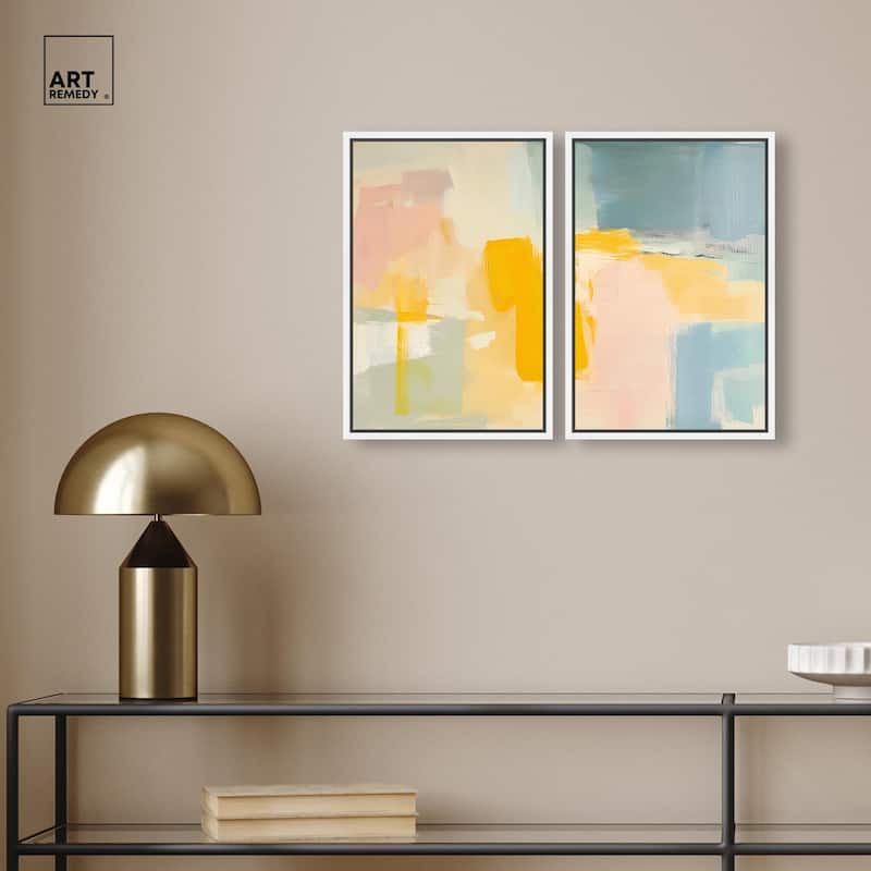 Ocean of Suns II Canvas Set of 2 by Art Remedy