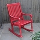 preview thumbnail 19 of 32, Cambridge Casual Lyon Mahogany Oversize Wood Outdoor Rocking Chair