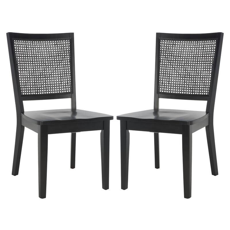 SAFAVIEH Elia Farmhouse Dining Chair (Set of 2) - 20 In. W x 23 In. D x 37 In. H - 20Wx23Dx37H