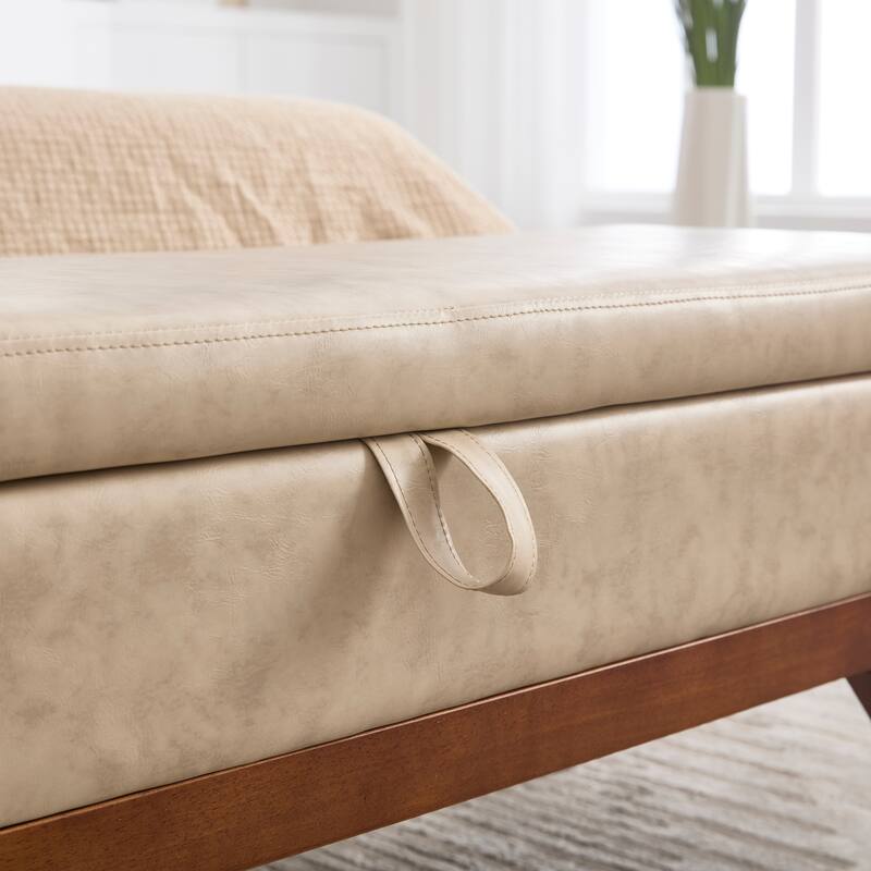 Upholstered storage Bench