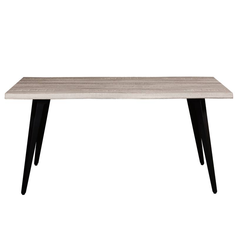 LeisureMod 7-pc Dining Set Ravenna Table and 6 Ervilla Chairs