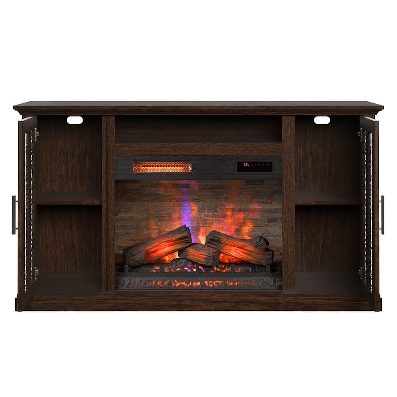 duraflame® Electric Fireplace TV Stand, Stromburg Oak