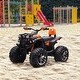 preview thumbnail 6 of 6, 12V Kids Ride-On ATV with Music, USB, and Long Battery Life, Ages 3-8 - Orange