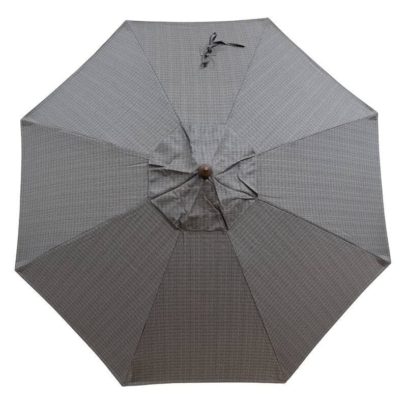 Tropishade 7.5' Market Umbrella with Sunbrella 56086 Surge Charcoal