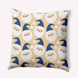 Dancing Santas Indoor/Outdoor Throw Pillow