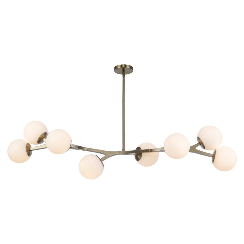 Trans Globe Lighting 11638 Rebel 8 Light 57" Wide Linear Pendant
