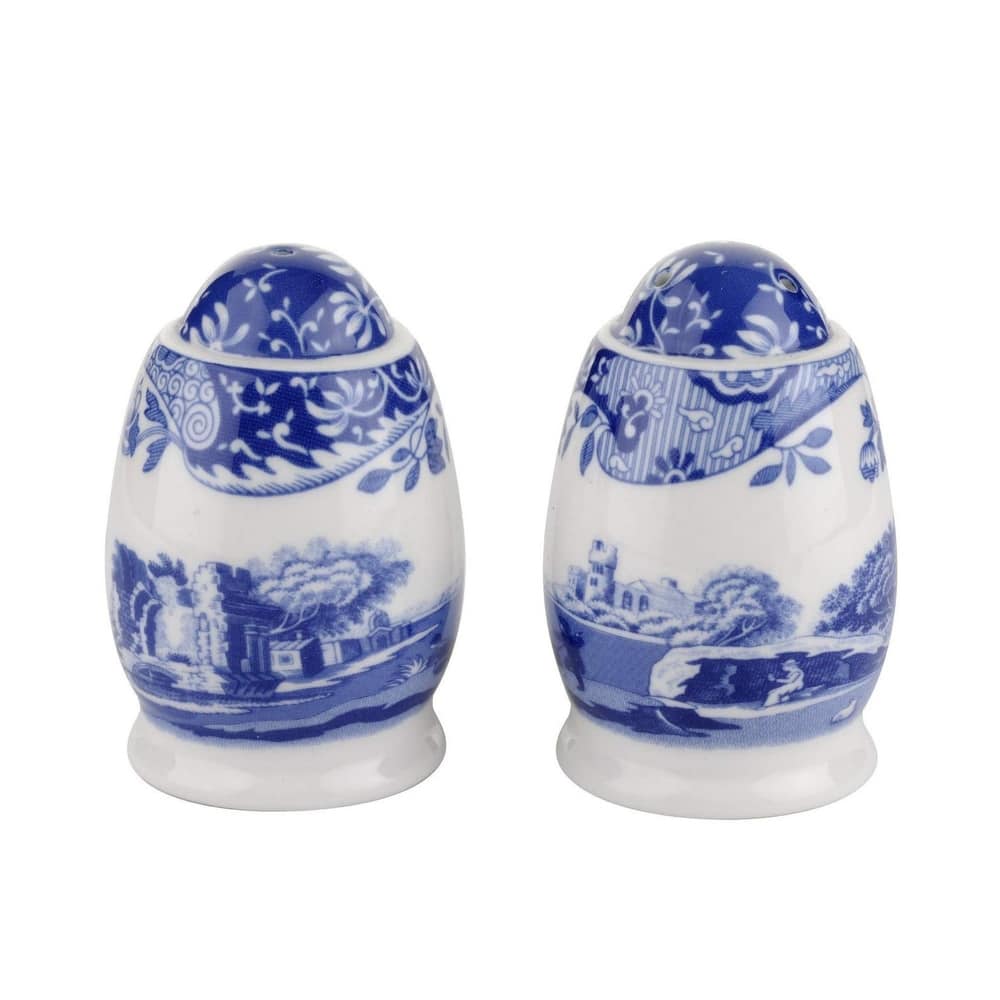 Spode Blue Italian Salt and Pepper Shakers Set - 3 inch
