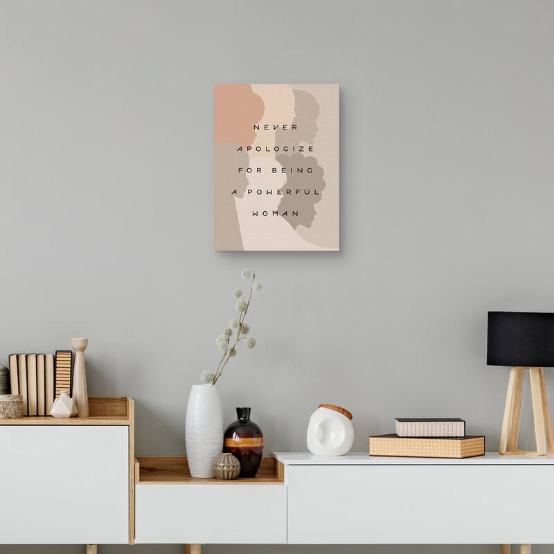 Never Apologize Canvas Art Print