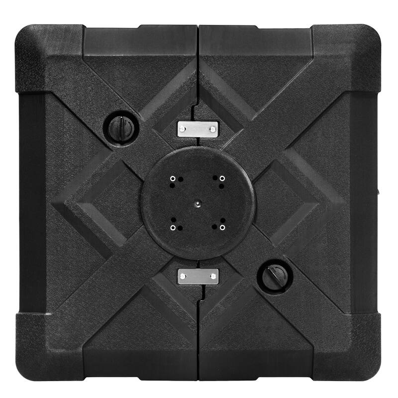 VredHom 9 x 11ft Outdoor Rectangular Dual Top Cantilever Patio Umbrella LED Light with Wheel Base