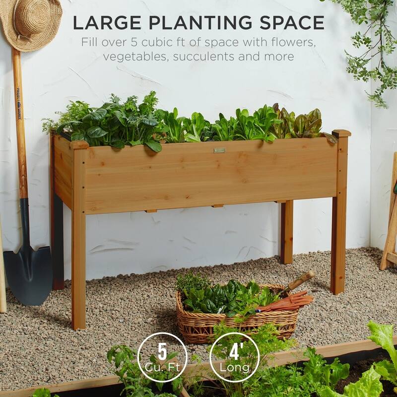 Raised Garden Bed - 48"D x 24"W x 30"H
