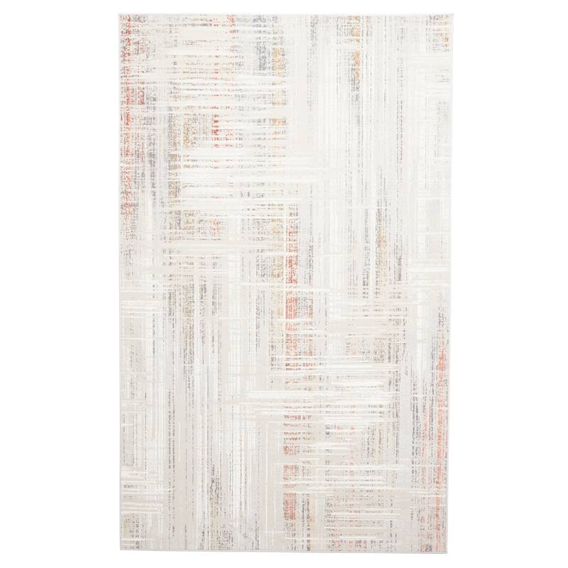 ECARPETGALLERY Machine Made Quinn Grey Area Rug - Grey - 8'0 x 10'0