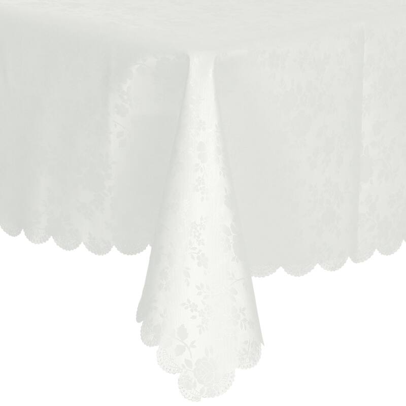 1 Pack Rectangle Waterproof Vinyl Tablecloth, Washable Table Cover - Beige - 55x71inch