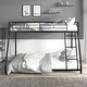 preview thumbnail 1 of 10, Noise Reduced Design Metal Bunk Bed with Solid construction, Safety guaranteed, Twin over Full,Black Black