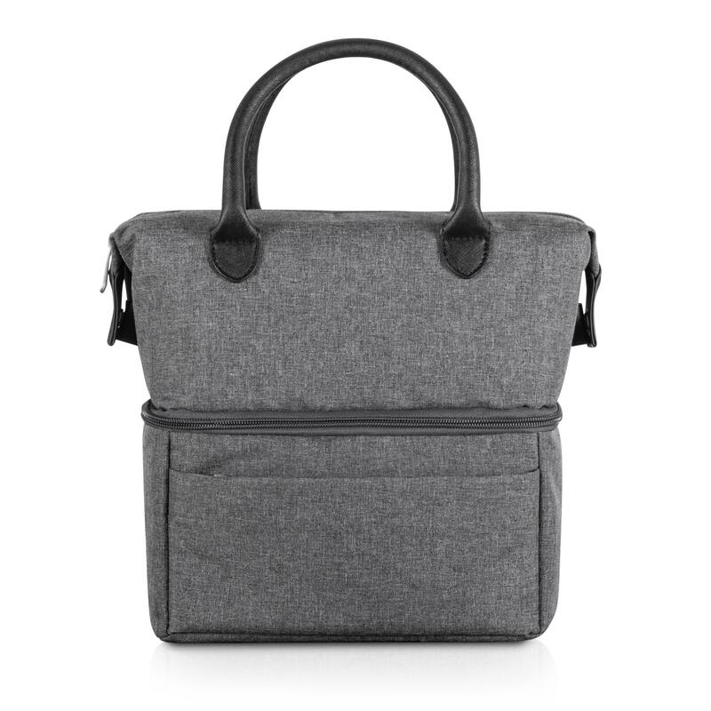 Oniva Urban Lunch Bag Cooler, (Gray with Black Accents) - Silver